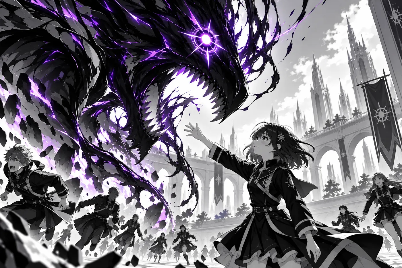 Mina reaches out to the beast instead of running