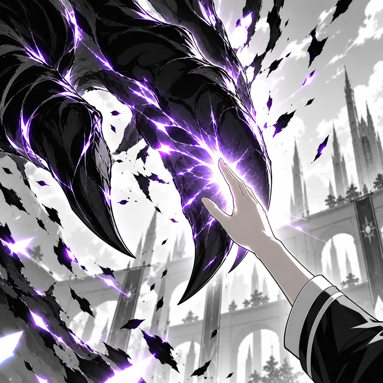 A small hand touches the beast’s claw, and light bursts out