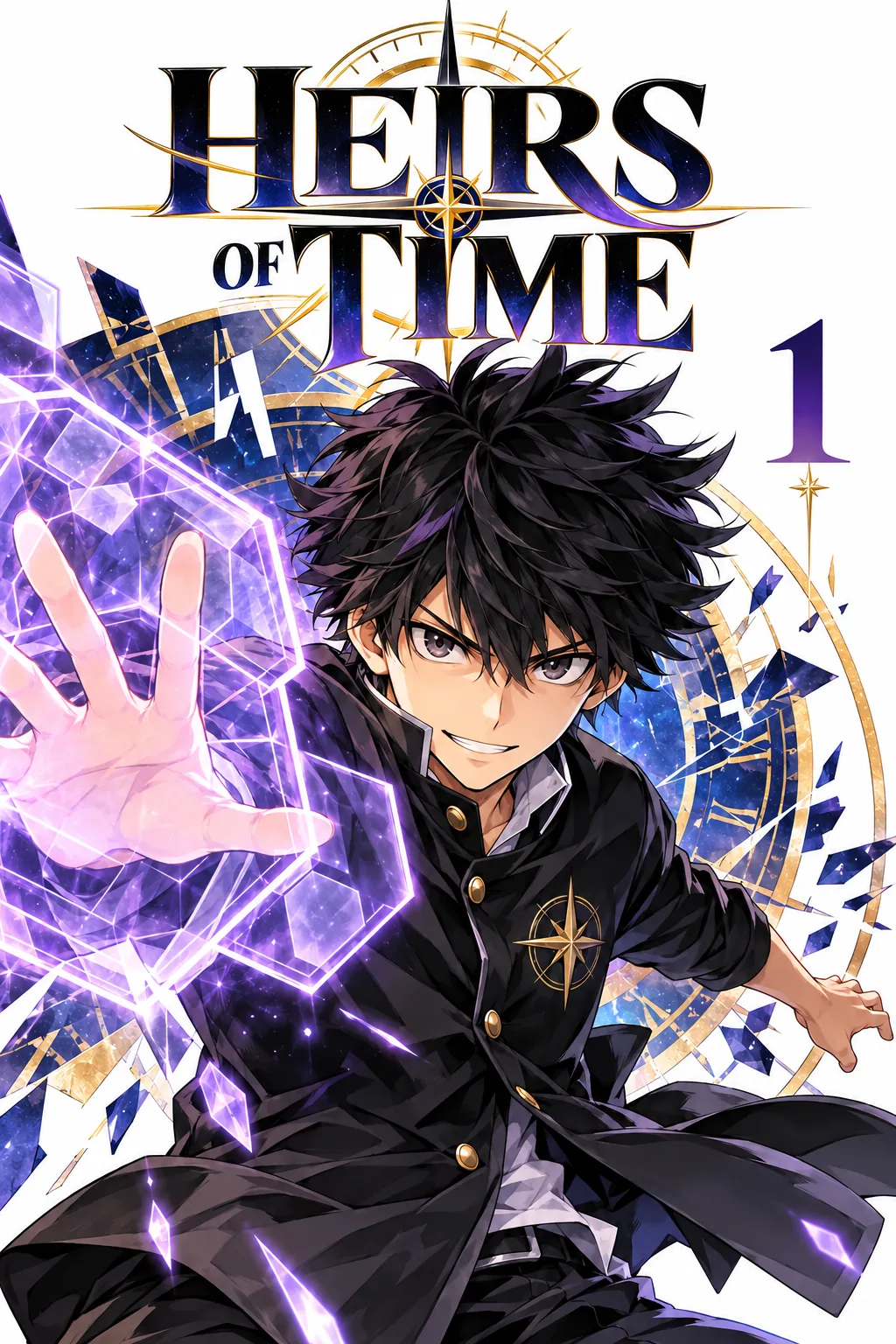 Volume 1 cover: Akio and his barrier
