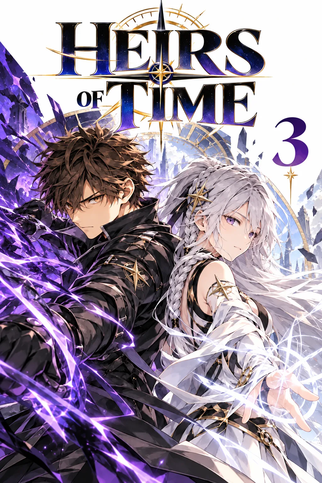Volume 3 cover: Kaël and Séria back to back