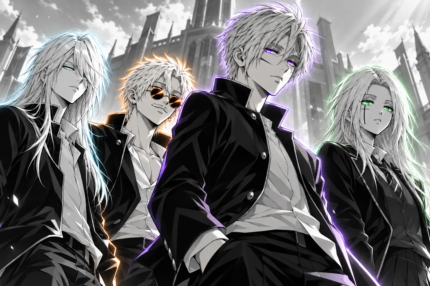 Akio, Midori, Shion and Krogu, the Forge class